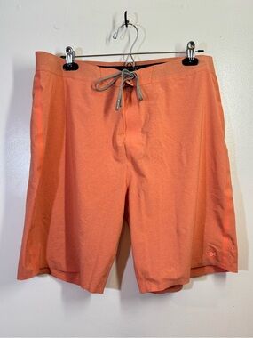 Outerknown Apex Trunks Board Shorts Kelly Slater Men's Size 36 Grapefruit Surf